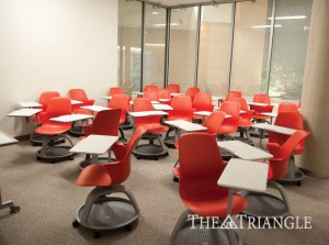 Classroom in the Integrated Sciences Building