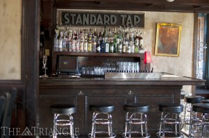 Standard Tap, located in Northern Liberties at 901 N. 2nd Street, is a simple subway ride on the Market-Frankford Line from campus. The eclectic tavern has a rotational menu that is not available online. 