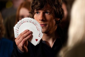 Jesse Eisenberg stars as Daniel Atlas in “Now You See Me” (out May 31). The film was directed by Louis Leterrier and follows four magicians who come together to form a group of cunning criminals who are able to outwit the FBI and Interpol. 