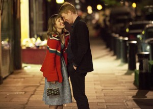 Photo Courtesy Universal Pictures. Domhnall Gleeson (right) plays Tim, the time-traveling man of “About Time” who uses his ability to win over the heart of Mary (Rachel McAdams).