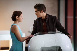 Photo Courtesy The Weinstein Comapny Fiona (left), the love interest of the main character Jonas (right), is played by Odeya Rush. While the original book, “The Giver,” did not include a love interest for Jonas, Fiona plays a crucial role in the film version.