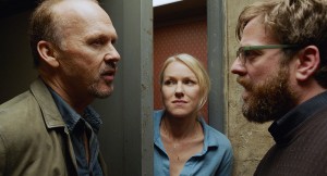 Fox Searchlight Pictures MCT Campus Micheal Keaton (left) plays the lead role of Riggan Thomas in “Birdman,” alongside Naomi Watts (center) and Zach Galifianakis (right). The movie also stars Edward Norton as an over-serious method actor.