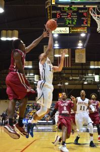 Drexel guard Damion Lee goes up for a shot against St. Joe's Nov. 17. (Ken Chaney - The Triangle)