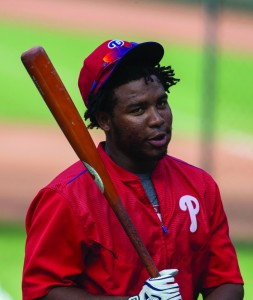 Philadelphia Phillies third baseman Maikel Franco is one of a bevy of young players the organization is expecting to help reverse its fortunes in the coming years. (Photo courtesy - Keith Allison)