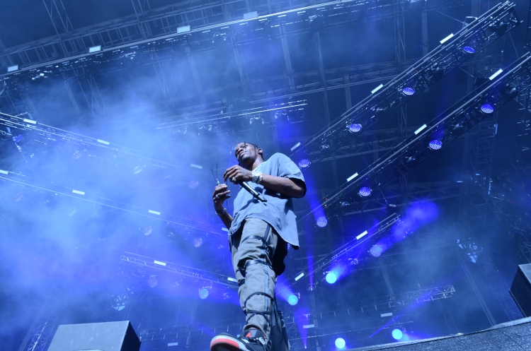 Travis Scott had himself a good time on the Liberty Stage (Photo: Shane O'Connor The Triangle)